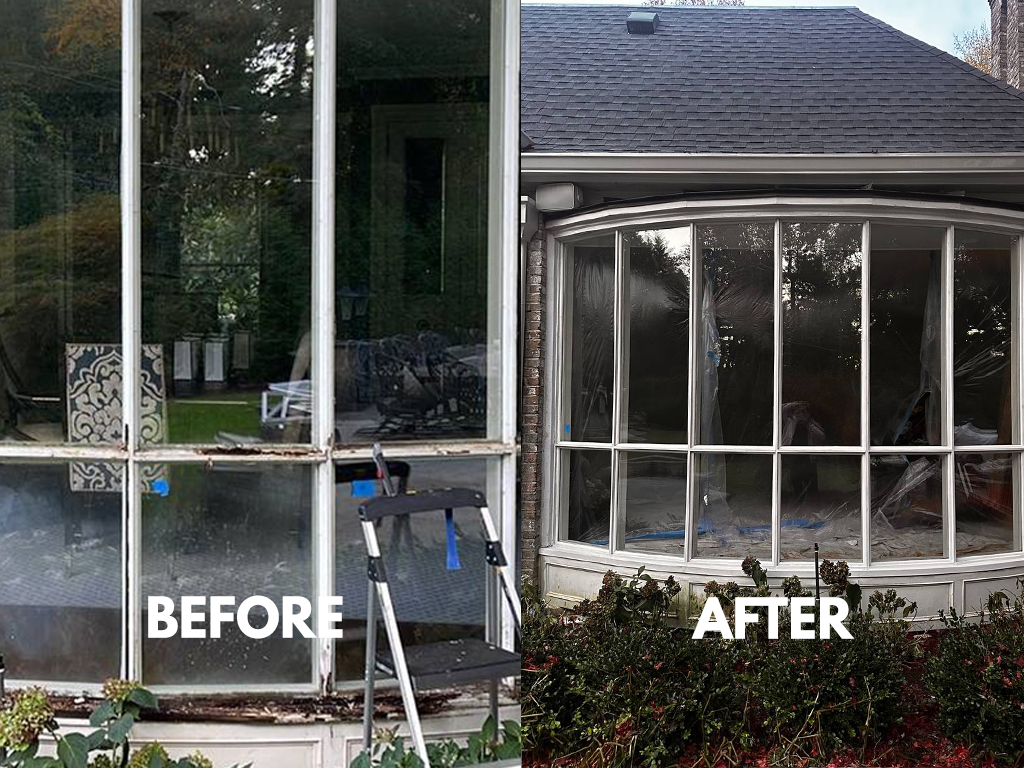 Restoration and repair of rotten window sills and window frames